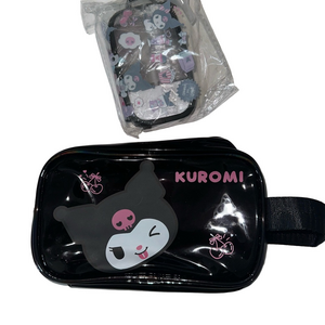 Sanrio Kuromi Cosmetic Bag + Refillable Travel Bottle Set – NWT